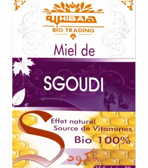MIEL DE SGOUDI PRISE DE POIDS ET D'AUTRES BIENFAITS PRODUIT ORIGINAL 15 STICKS DE 20G.