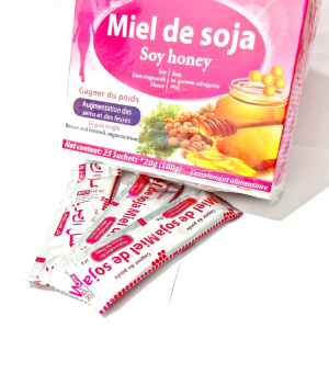 MIEL SOJA POUR GAGNER DU PIODS PRODUIT ORIGINAL 25 STICKS DE 20 G.