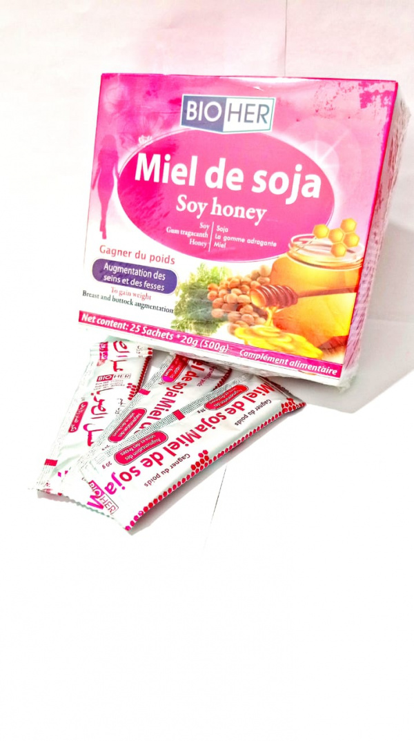 MIEL SOJA POUR GAGNER DU PIODS PRODUIT ORIGINAL 25 STICKS DE 20 G.